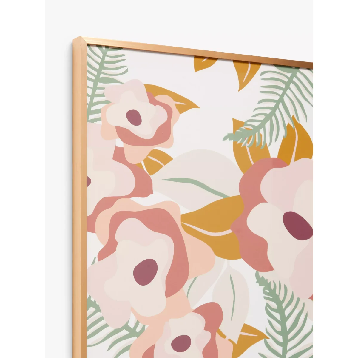 John Lewis ANYDAY Bright Flowers Framed Print, 51 x 41cm, Pink/Multi – image 2
