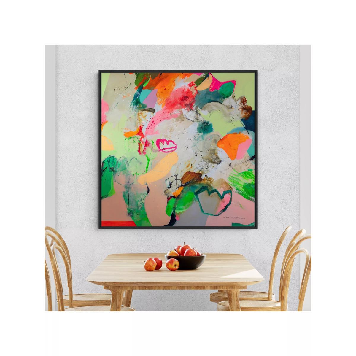 John Lewis Natasha Barnes 'Little Bit Of Sunshine' Framed Canvas Print, 104 x 104cm, Multi – image 2