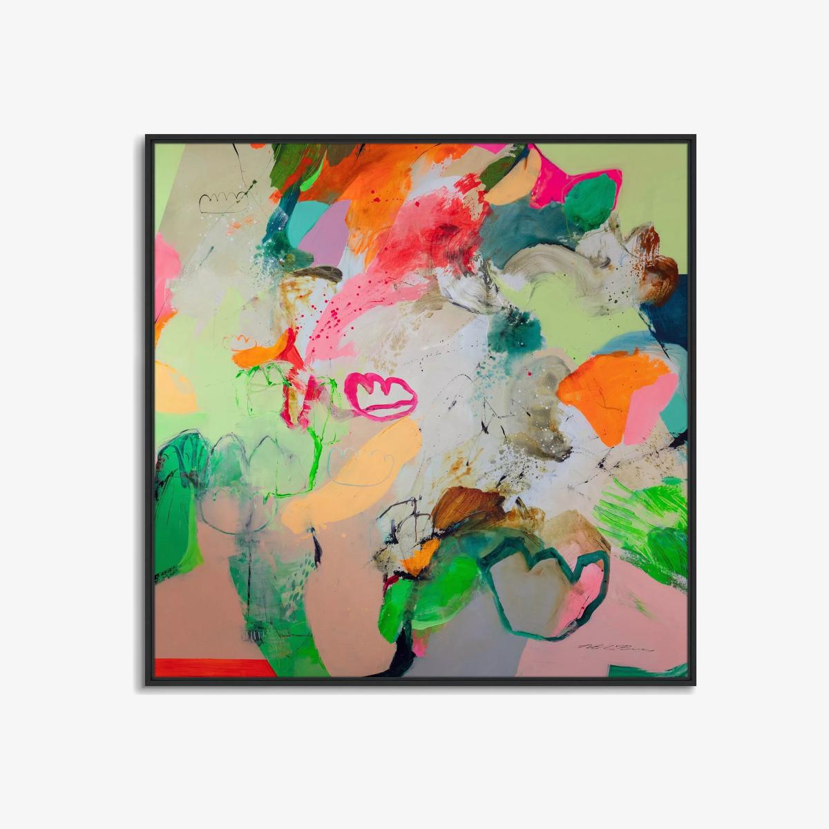 John Lewis Natasha Barnes 'Little Bit Of Sunshine' Framed Canvas Print, 104 x 104cm, Multi – image 1