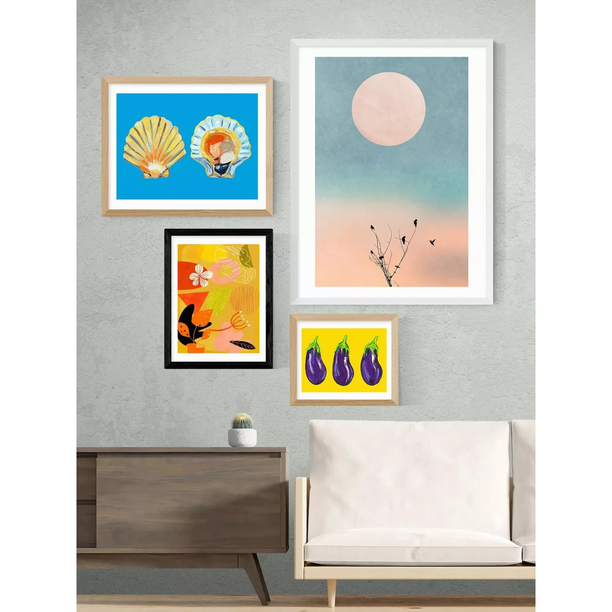 EAST END PRINTS Ana Rut Bre 'Mid Century Garden' Framed Print – image 2