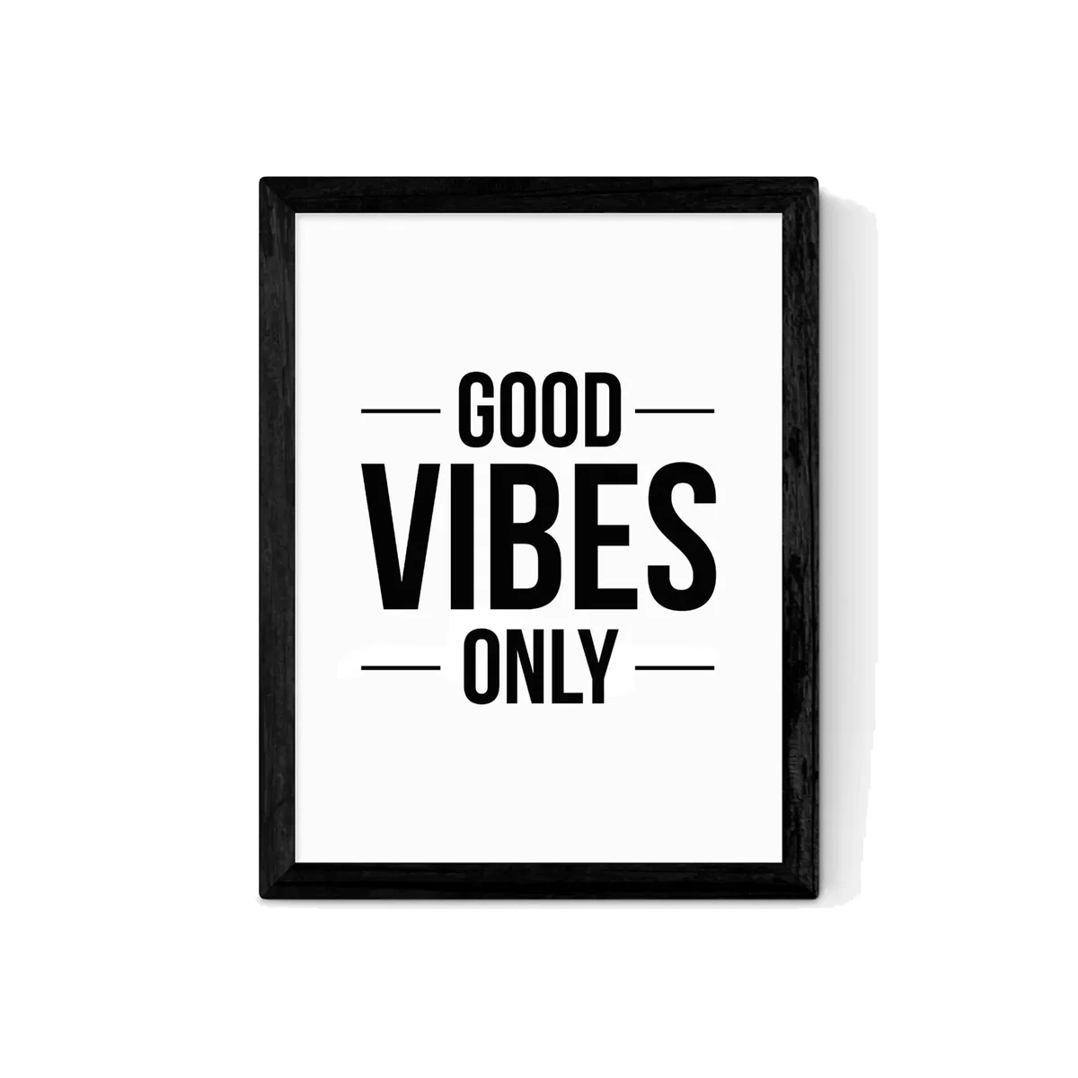 EAST END PRINTS The Native State 'Good Vibes Only' Framed Print – image 1