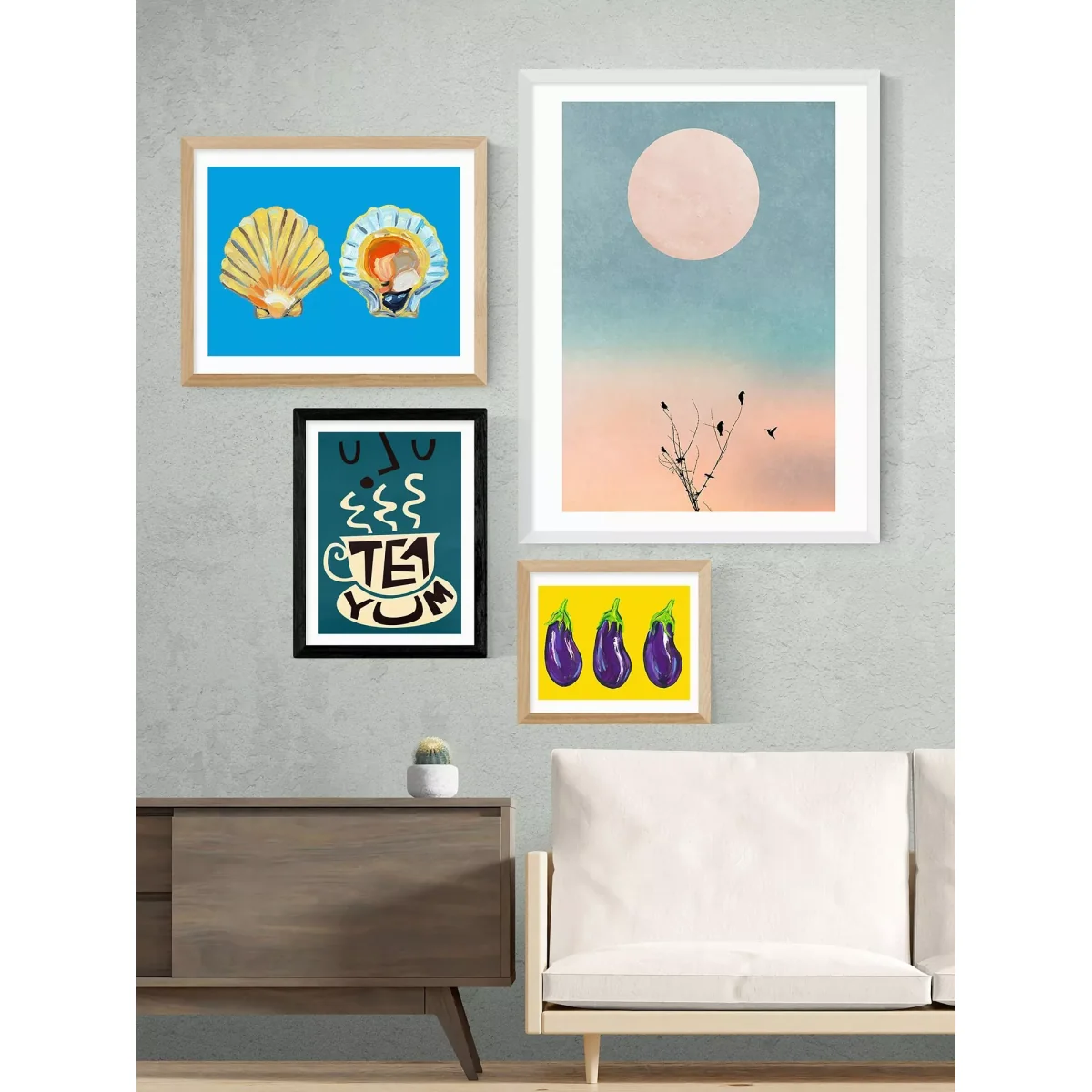 EAST END PRINTS Fox & Velvet 'Tea' Framed Print – image 2