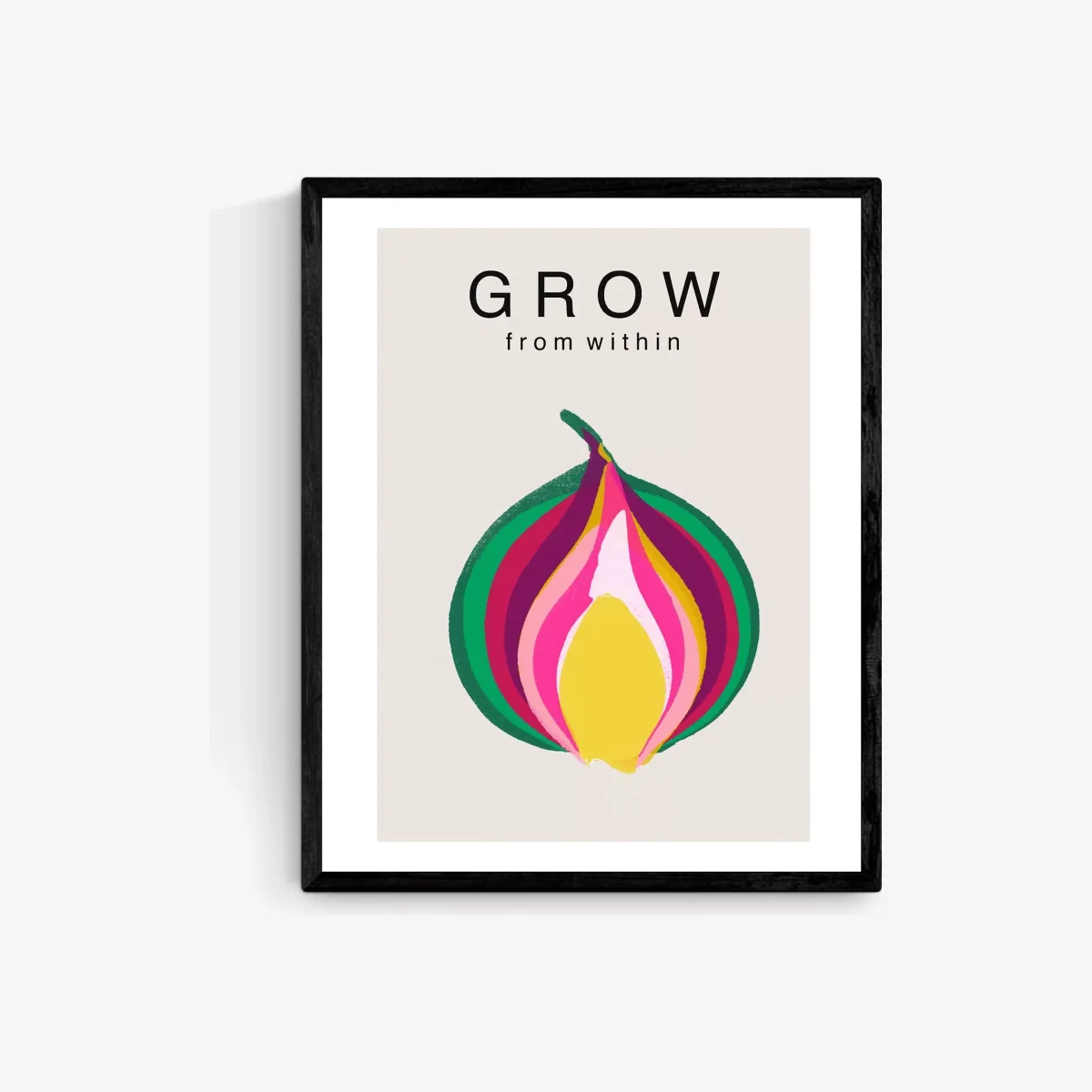 Garima Dhawan - Abundance Wood Framed Print, 52 x 42cm, Pink/Multi – image 1