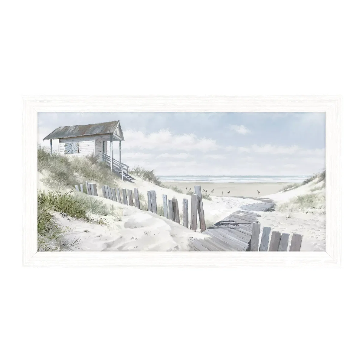 Richard Macneil - Pathway To The Beach Framed Print, 27 x 47cm