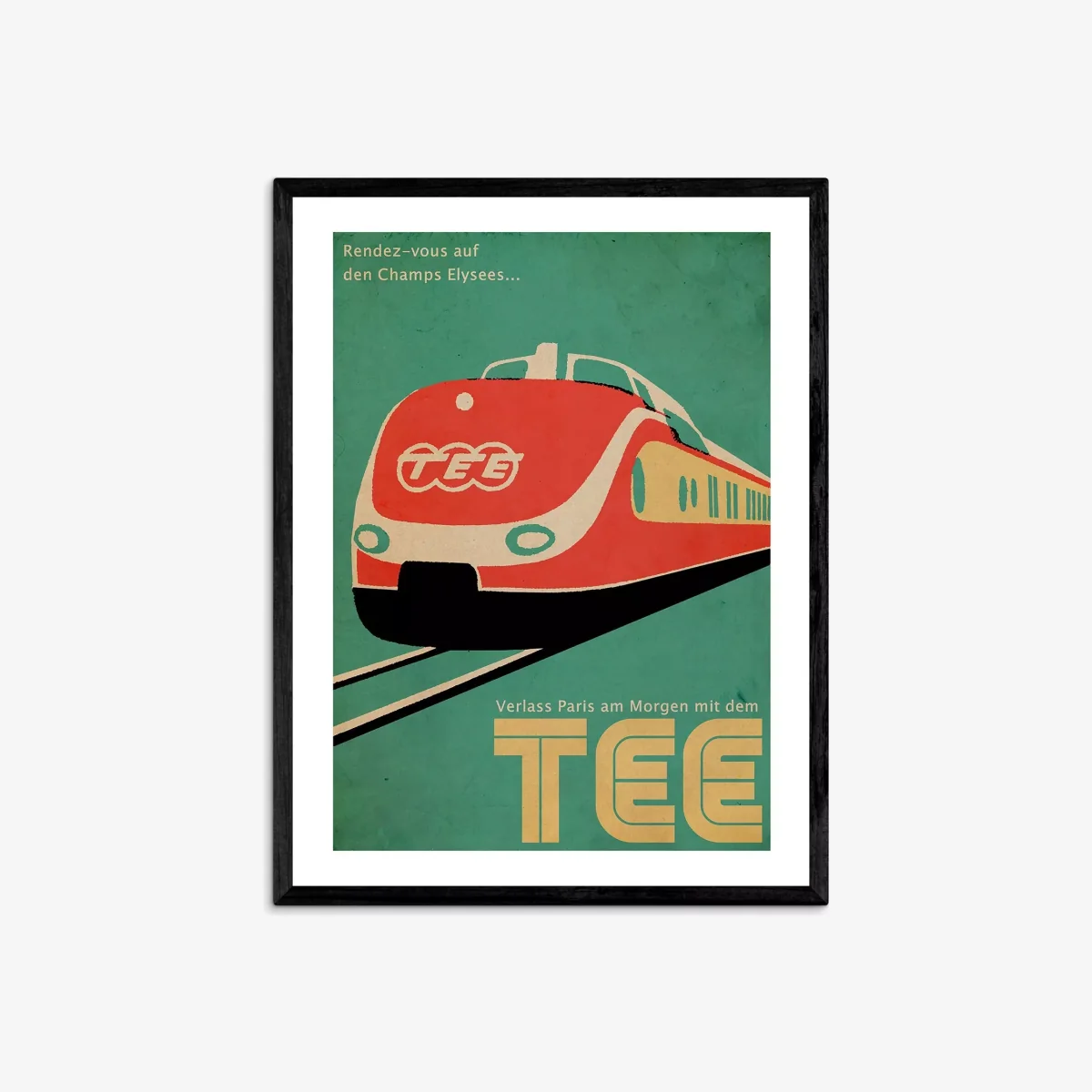EAST END PRINTS Indieprints 'Trans-Europe Express' Framed Print – image 1