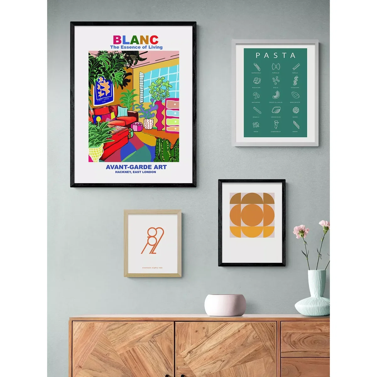 EAST END PRINTS BLANC Prints 'Hackney' Framed Print – image 2