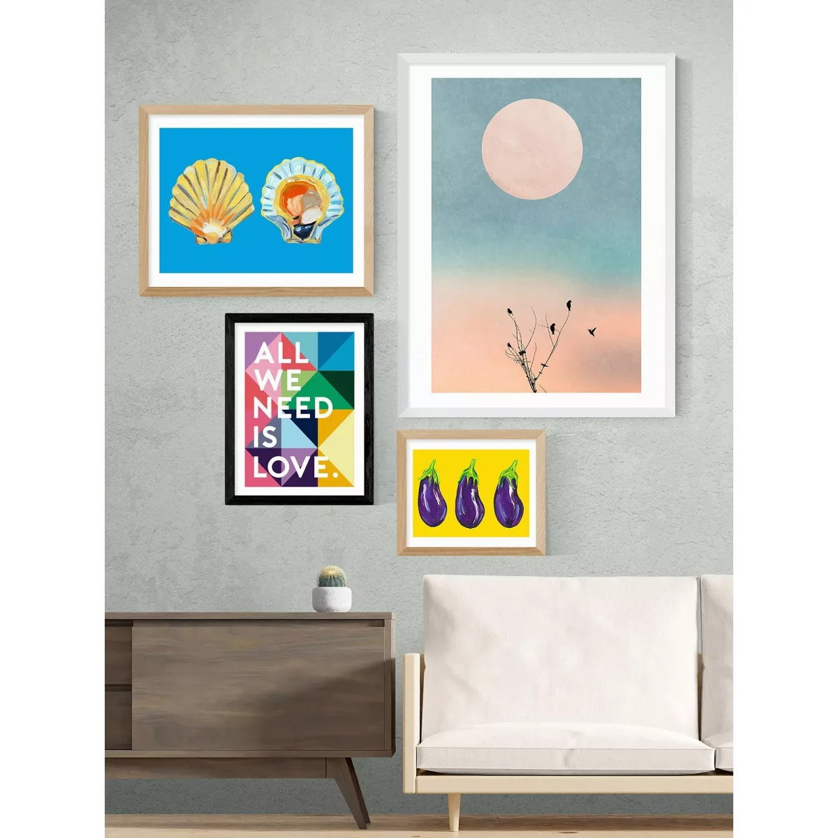 EAST END PRINTS Rafael Farias 'All We Need Is Love' Framed Print – image 2
