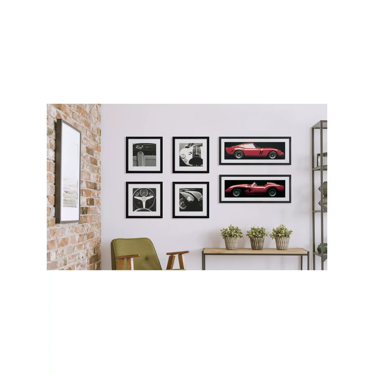 1959 Porsche - Framed Print & Mount, 55.5 x 55.5cm – image 4