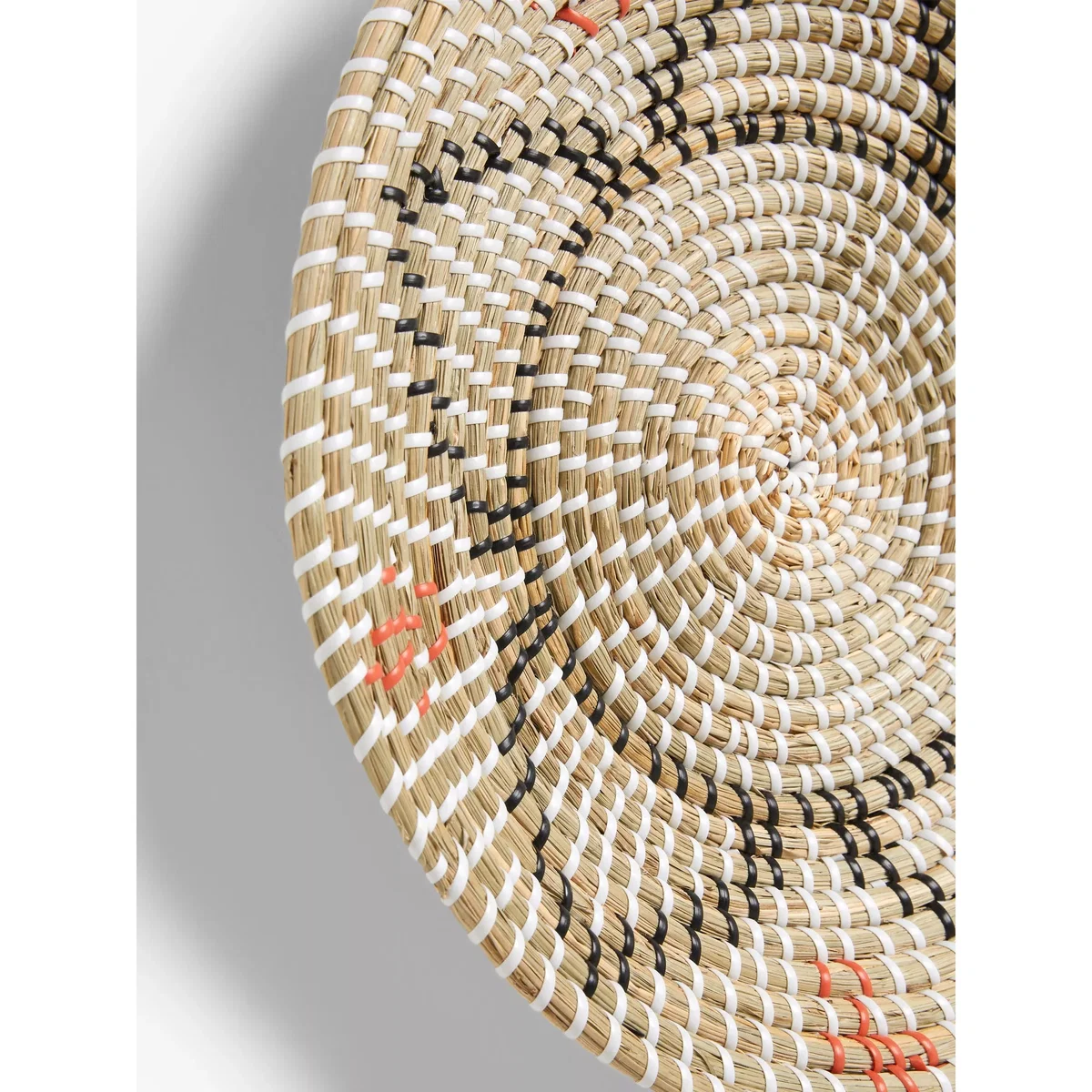 John Lewis Woven Seagrass Star Wall Art, 42cm, Natural/Orange – image 2
