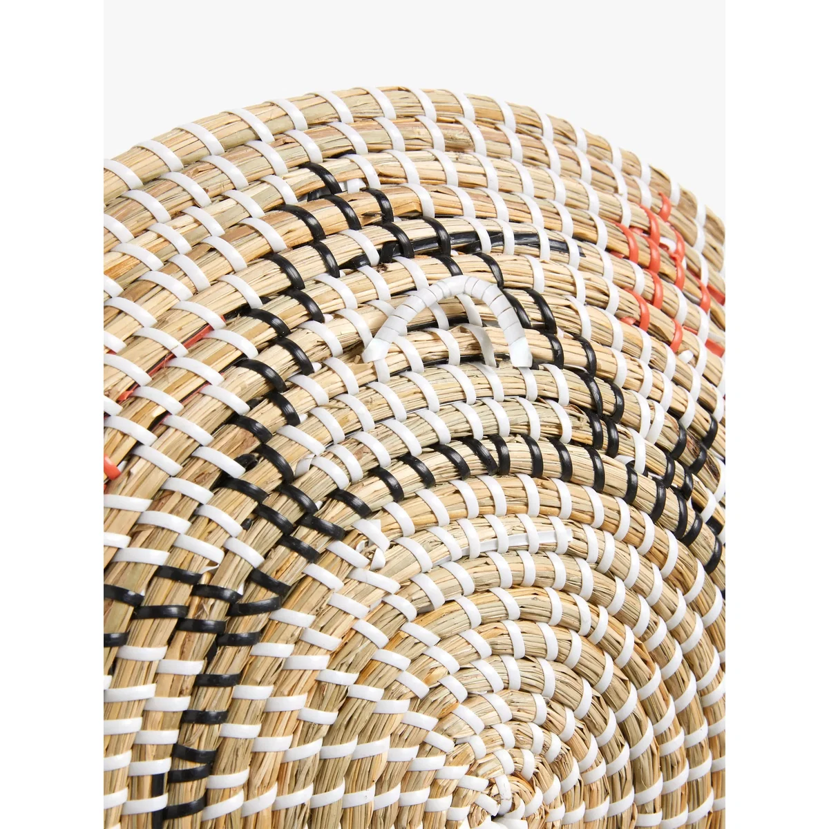 John Lewis Woven Seagrass Star Wall Art, 42cm, Natural/Orange – image 3