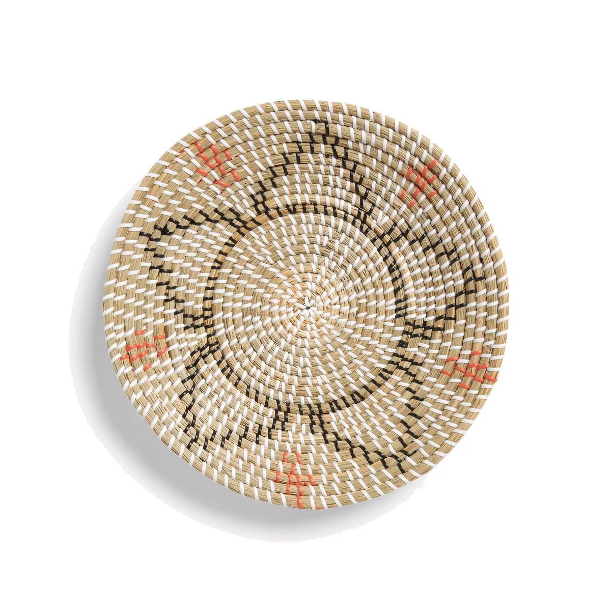 John Lewis Woven Seagrass Star Wall Art, 42cm, Natural/Orange – image 1
