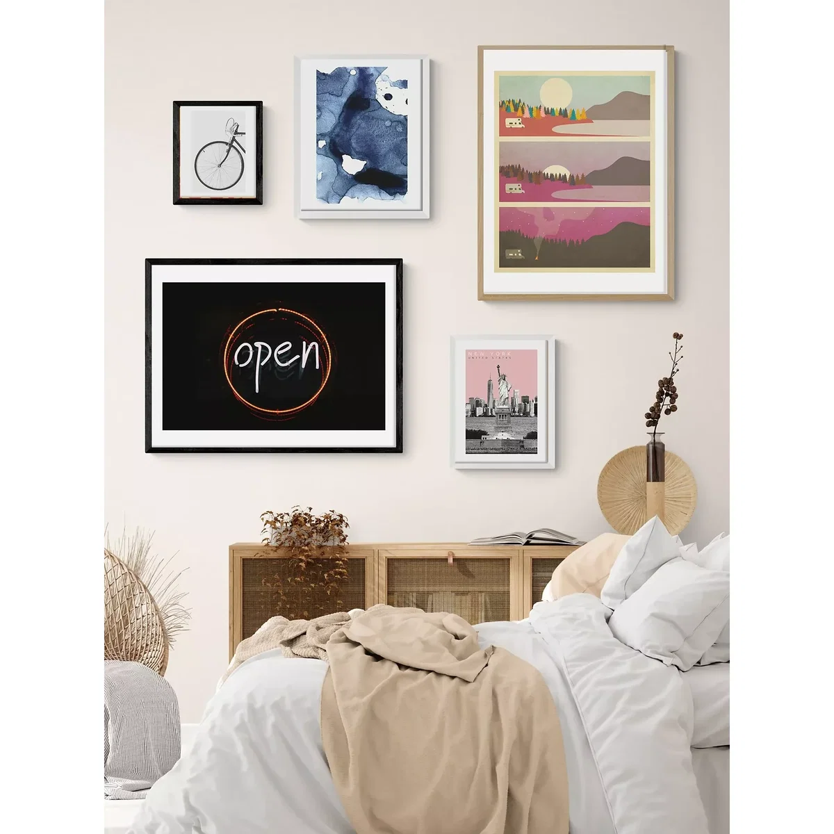 EAST END PRINTS Oh Fine! Art 'Open' Framed Print – image 2