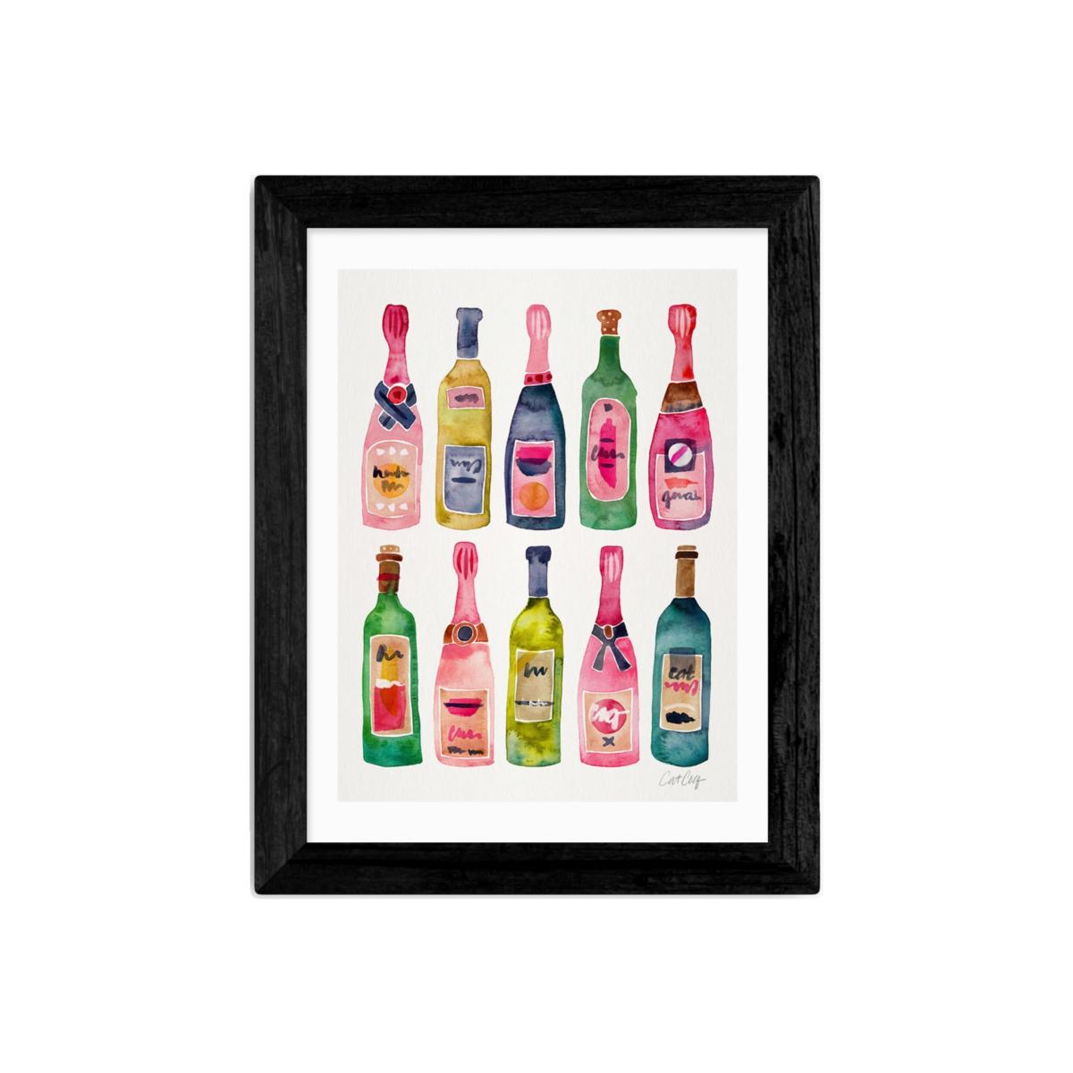 EAST END PRINTS Cat Coquillette 'Champagne' Framed Print