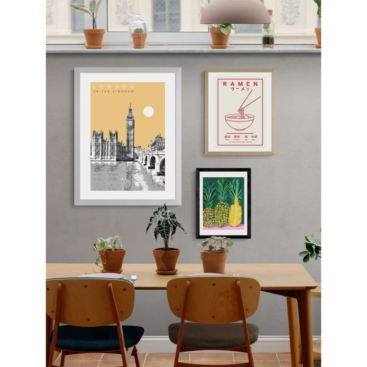 EAST END PRINTS Becks Norf Design 'London' Framed Print – image 2