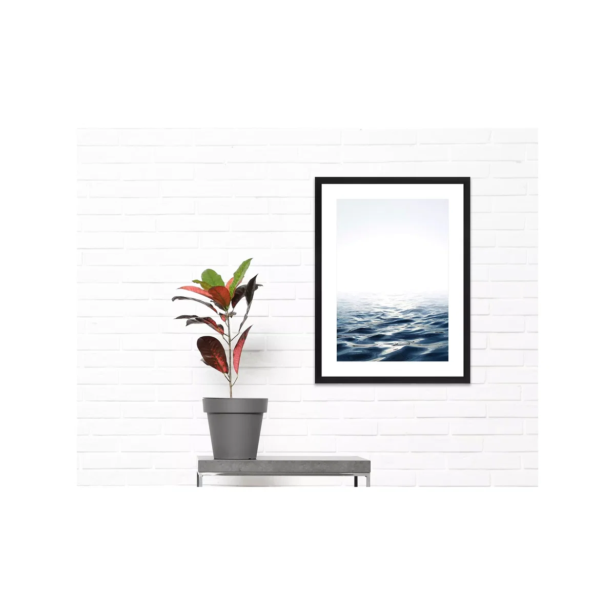 Tranquility - Framed Print & Mount, 66 x 51cm, Blue – image 4