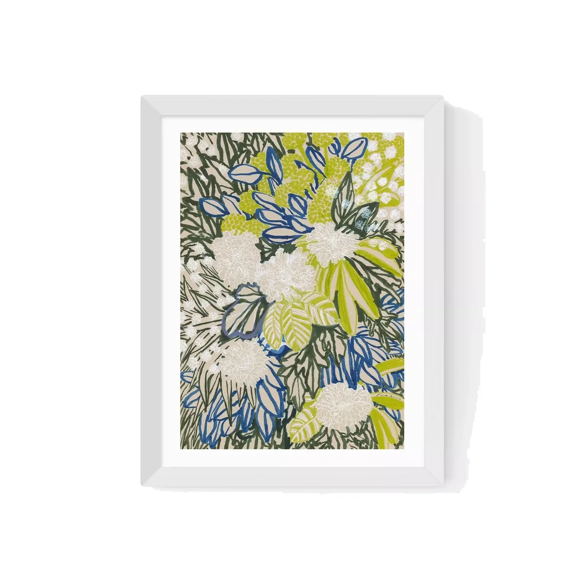 EAST END PRINTS Elena Blanco 'Ink Floral' Framed Print – image 1