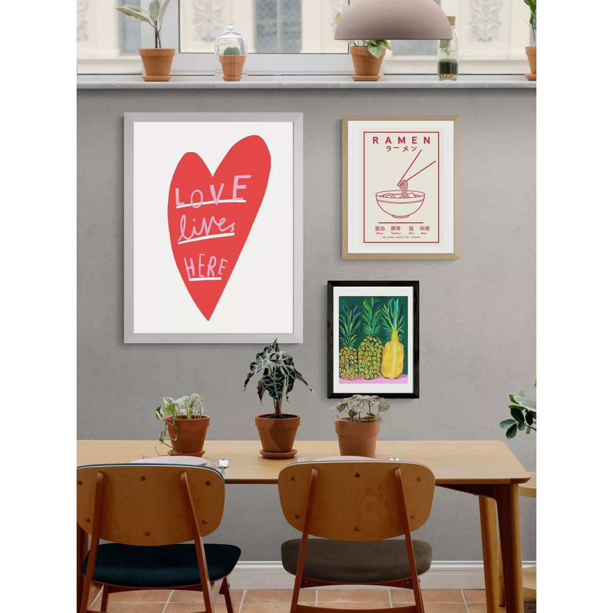 EAST END PRINTS Katy Edelsten 'Love Lives Here' Framed Print – image 2