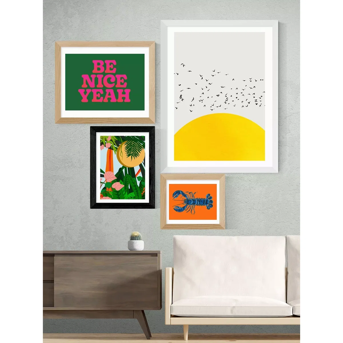 EAST END PRINTS Sumuyya Khader 'Summer' Framed Print – image 2