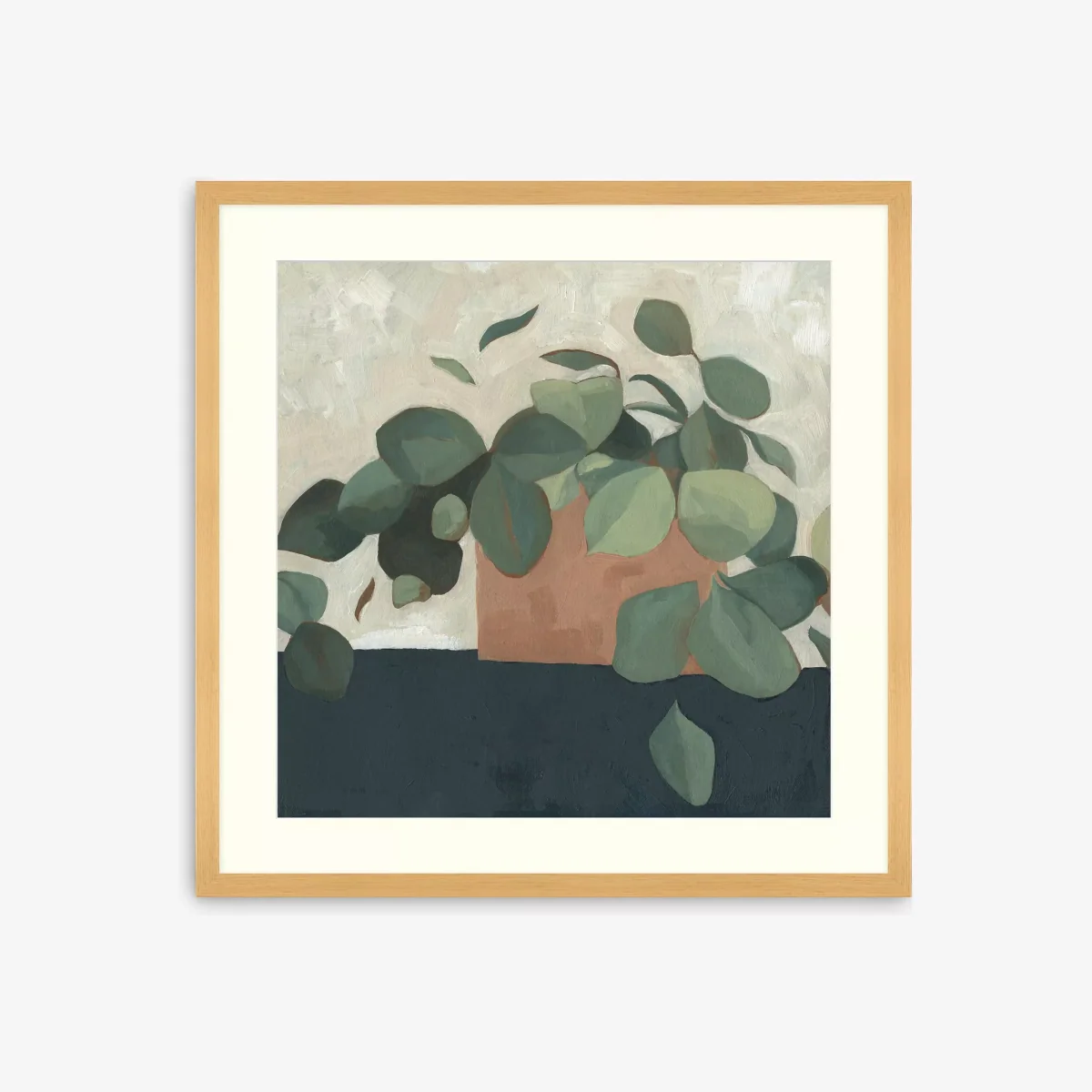 Emma Scarvey - 'Jade Hoya II' Framed Print & Mount, 73.5 x 73.5cm, Green/Multi – image 1