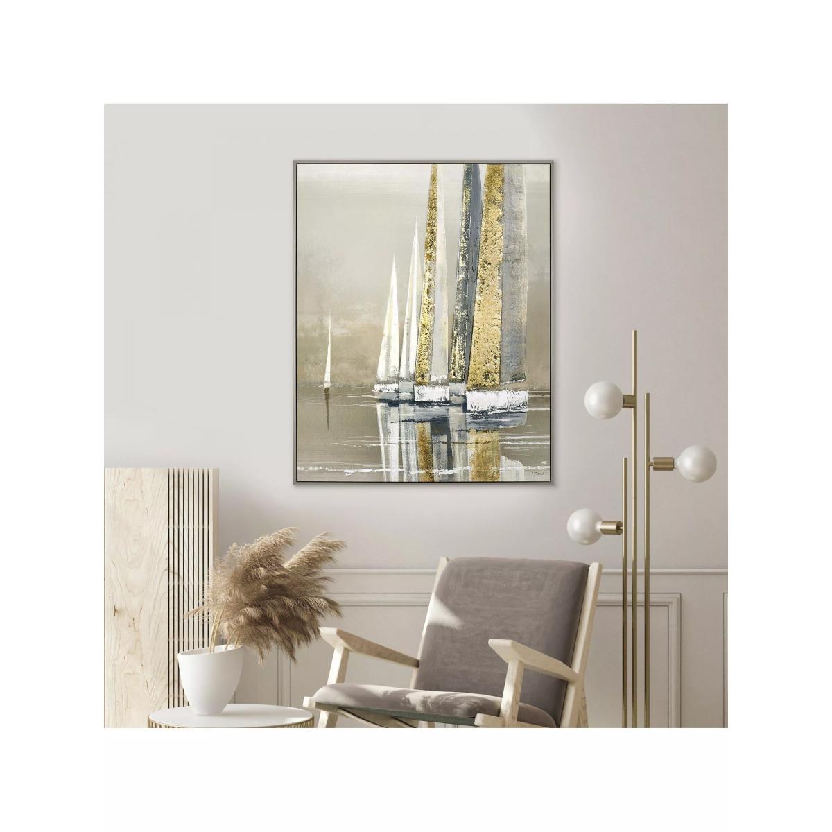 John Lewis Adelene Fletcher 'Golden Sails' Framed Canvas, 102.5 x 82.5cm, Gold – image 3