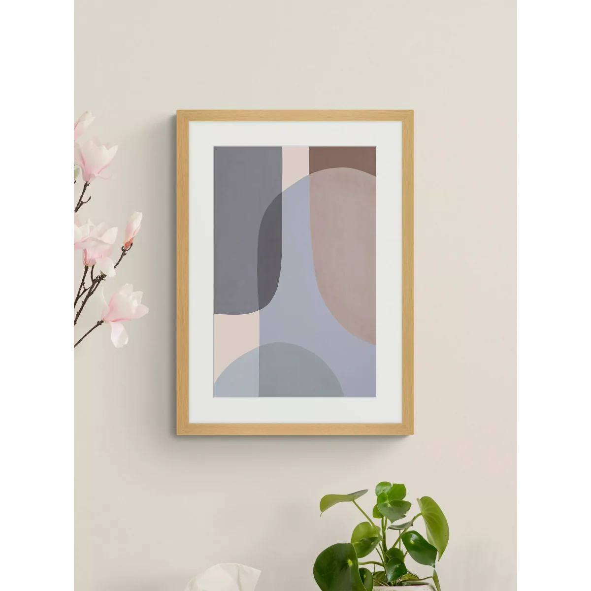 Berit Mogensen Lopez - 'Transparency' Framed Print & Mount, 73.5 x 53.5cm, Blue/Brown – image 2