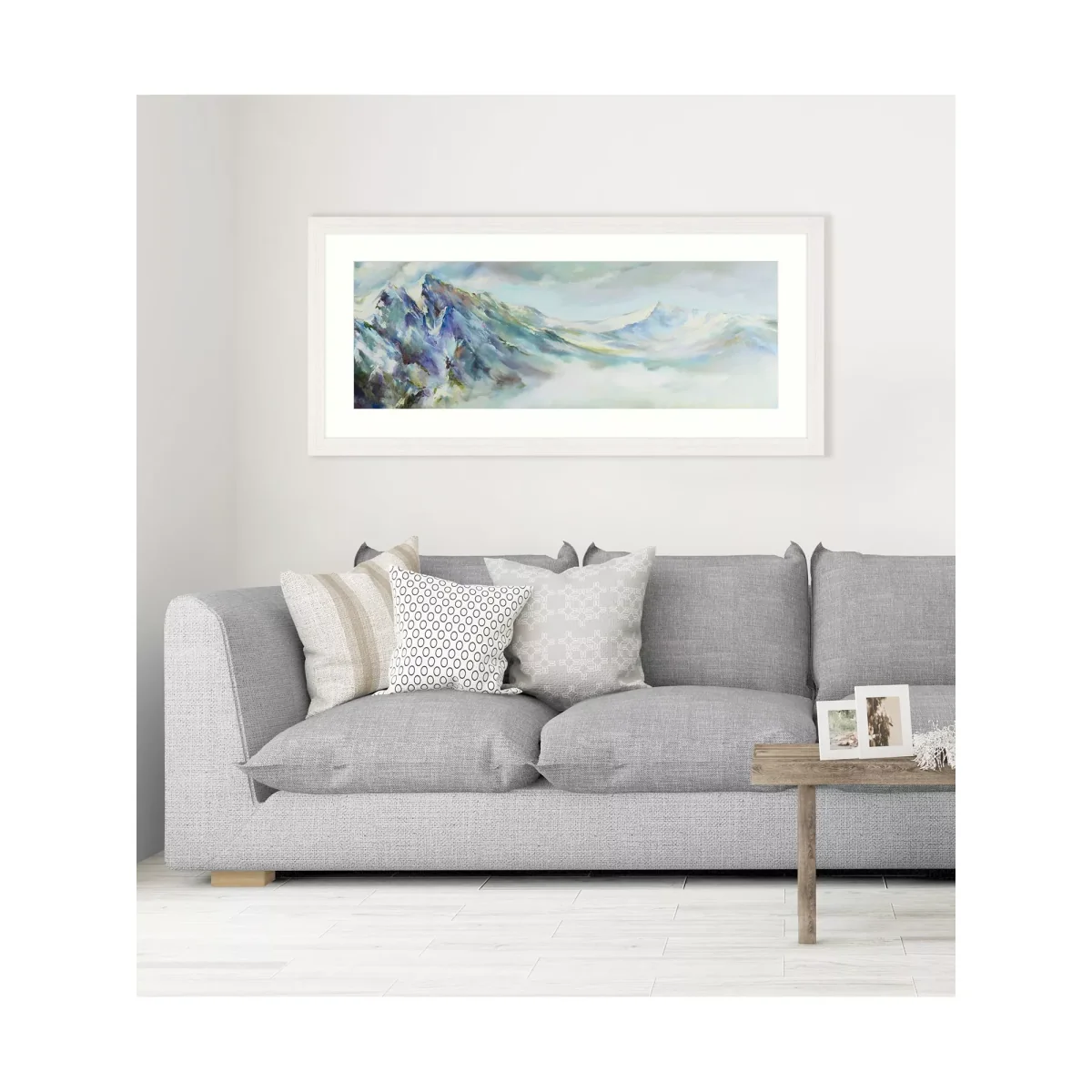 Nel Whatmore - 'Ain't No Mountain High Enough' Framed Print & Mount, 57 x 123cm, Blue/Multi – image 2