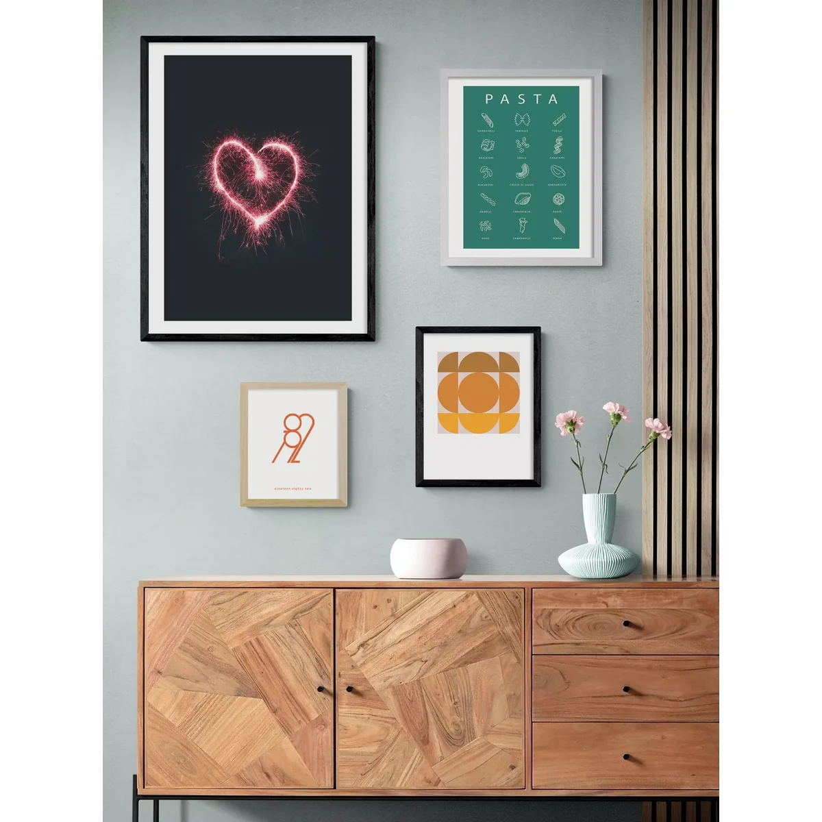 EAST END PRINTS Oh Fine! Art 'Hearts On Fire' Framed Print – image 2