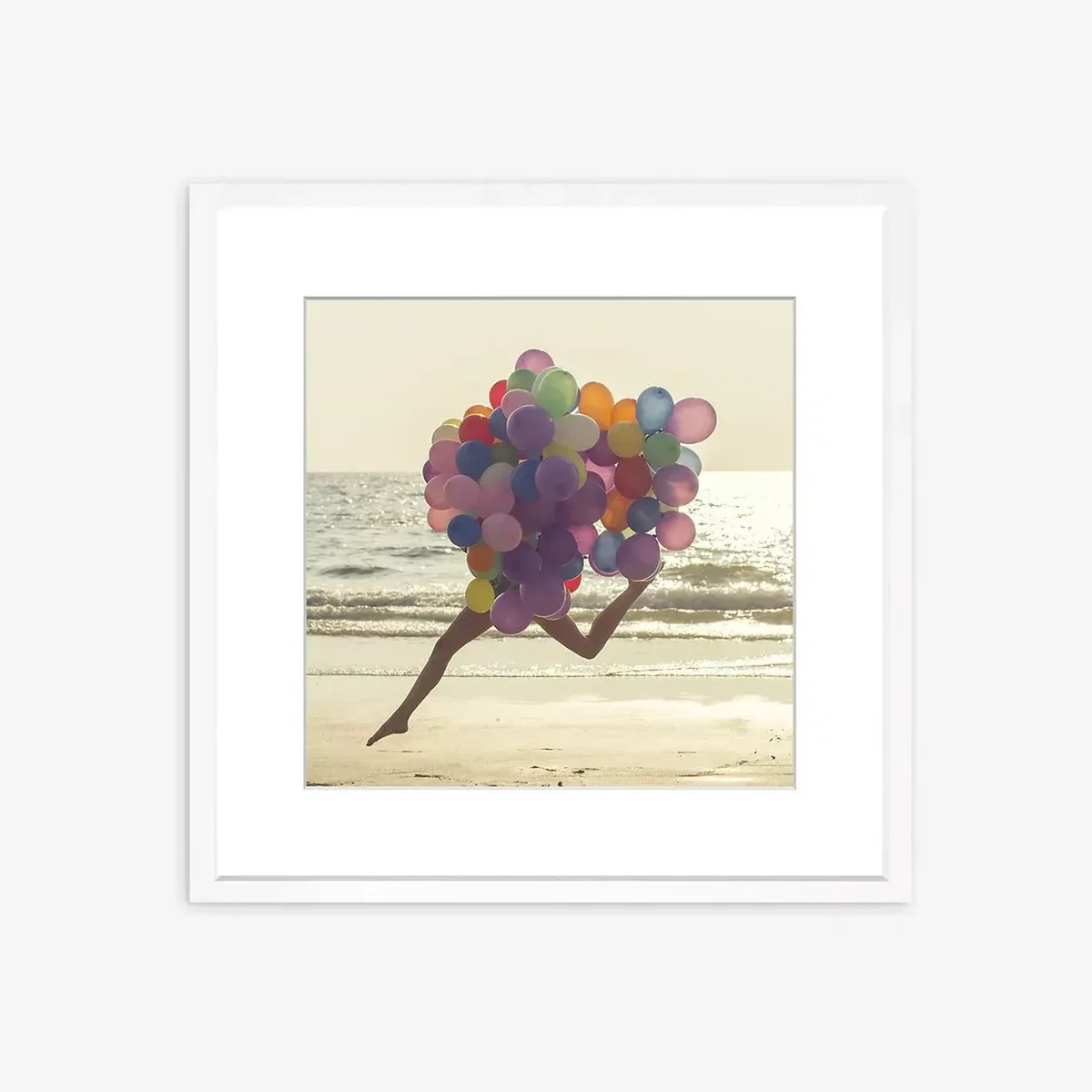 Jumping for Joy Framed Print & Mount, 82 x 82cm, Multi