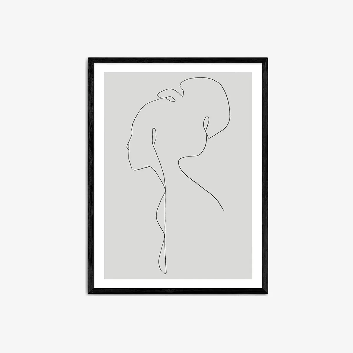 EAST END PRINTS Jorgen Hansson 'Female Lines III' Framed Print