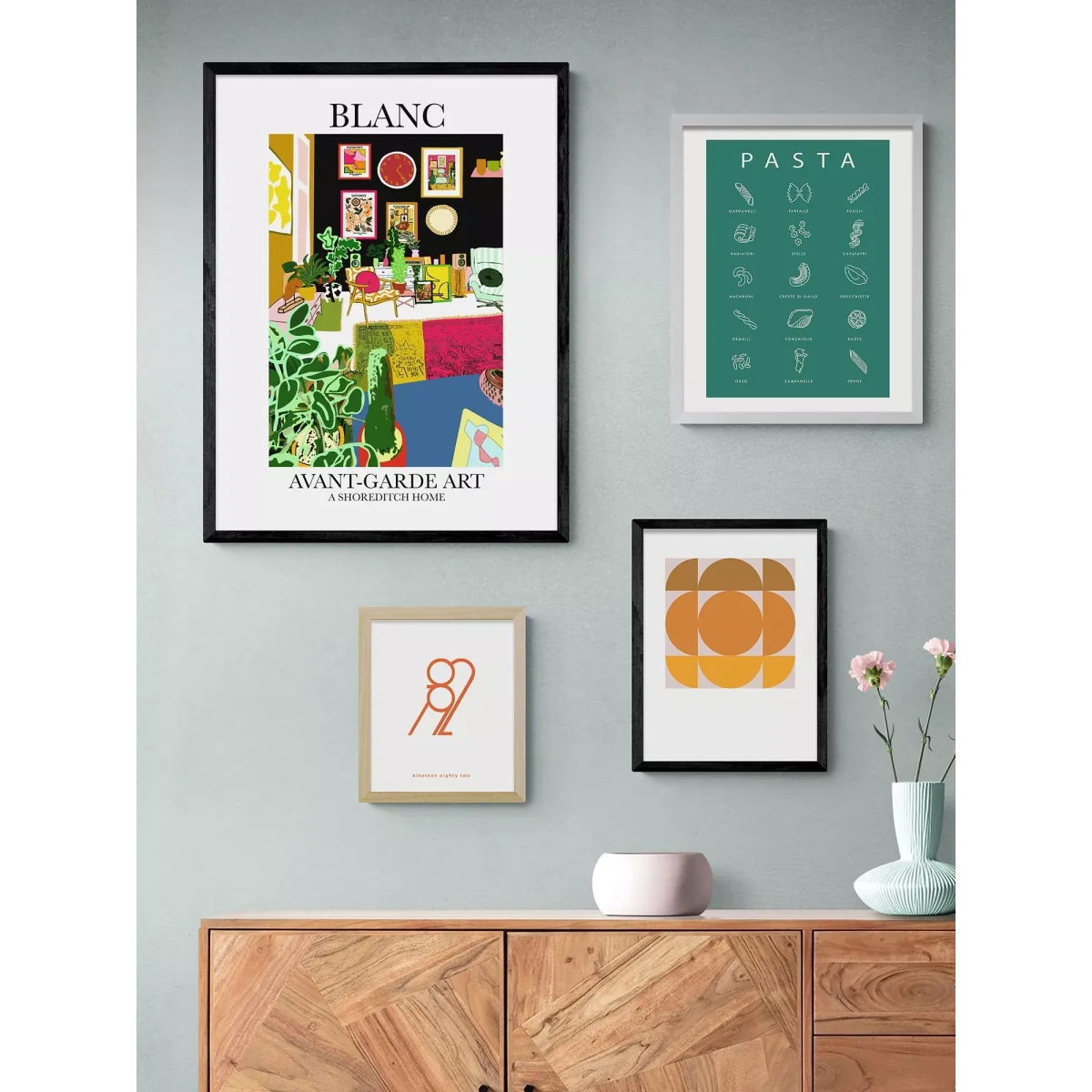 EAST END PRINTS BLANC Prints 'A Shoreditch Home' Framed Print – image 2