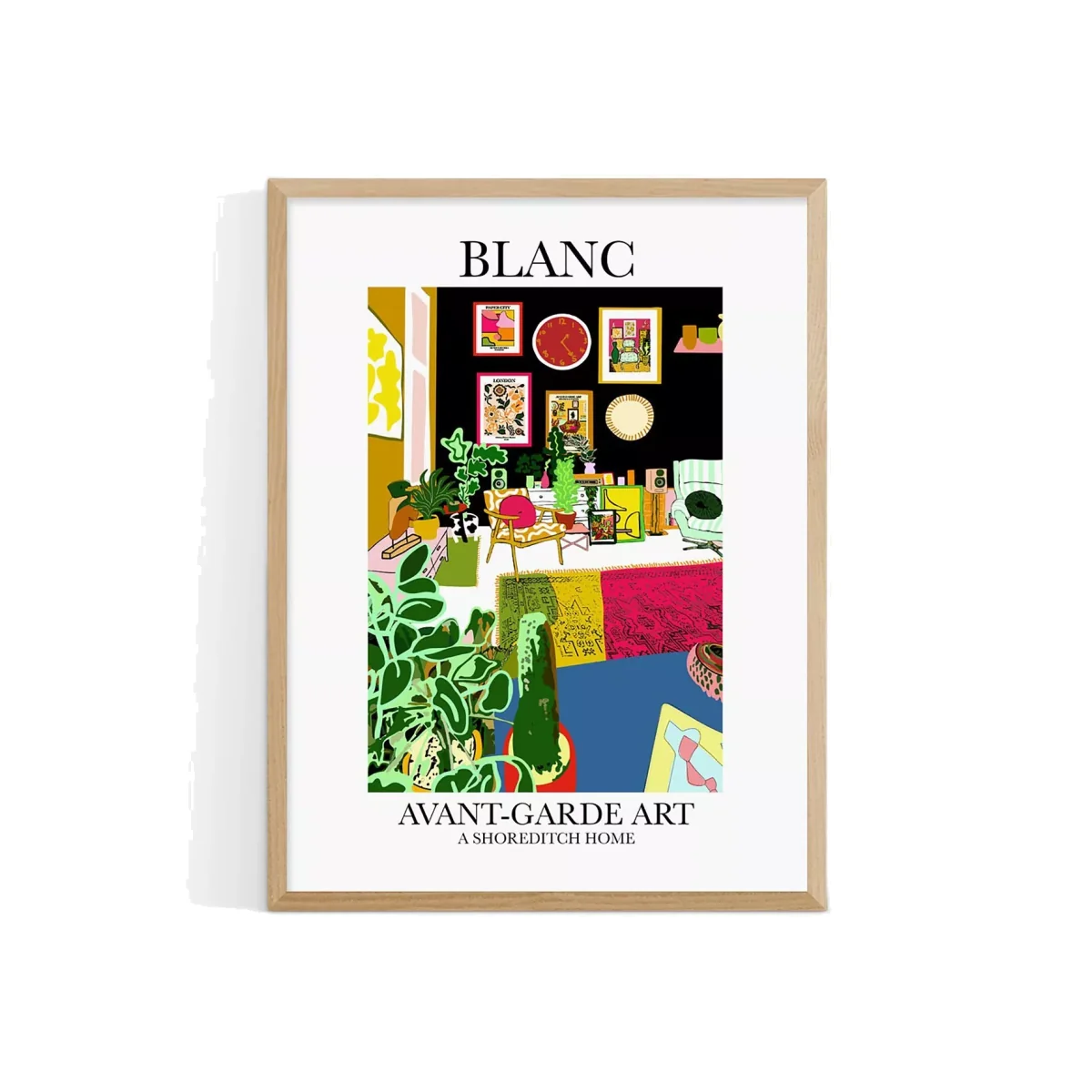 EAST END PRINTS BLANC Prints 'A Shoreditch Home' Framed Print – image 1