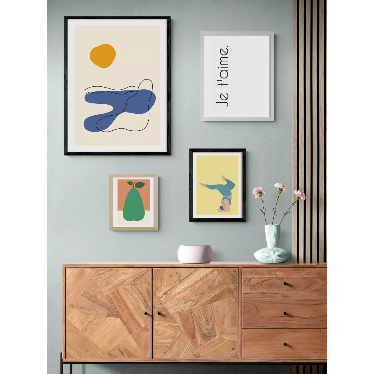 EAST END PRINTS Sifa Mustafa 'Cornwall Dance' Framed Print – image 2