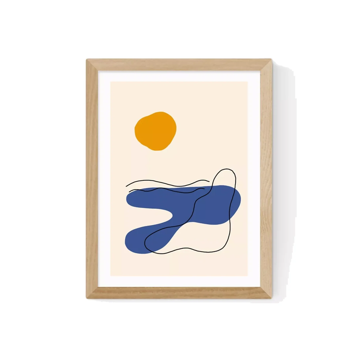 EAST END PRINTS Sifa Mustafa 'Cornwall Dance' Framed Print – image 1