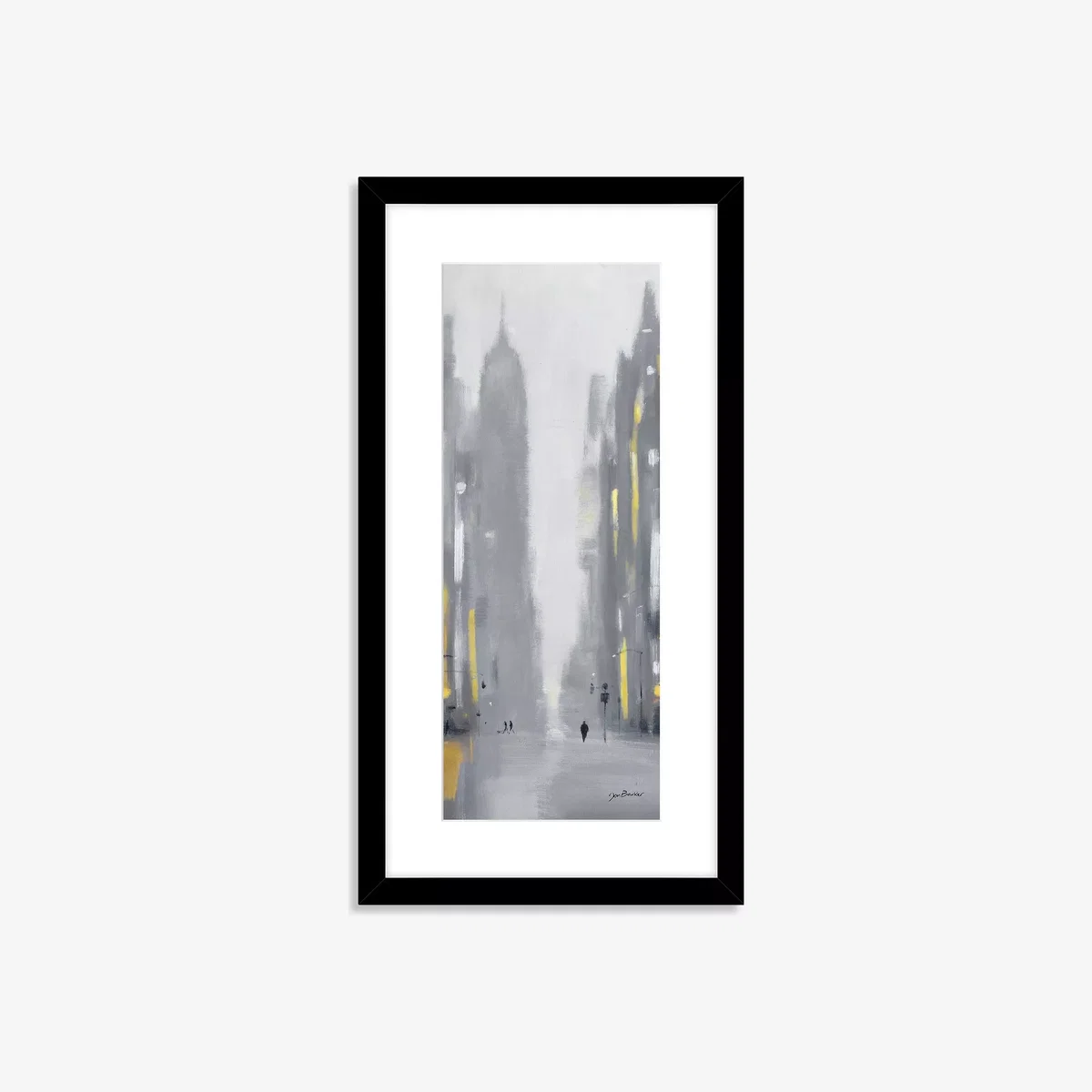 Jon Barker - Empire State New York Framed Print & Mount, 63.5 x 33.5cm, Grey/Multi – image 1