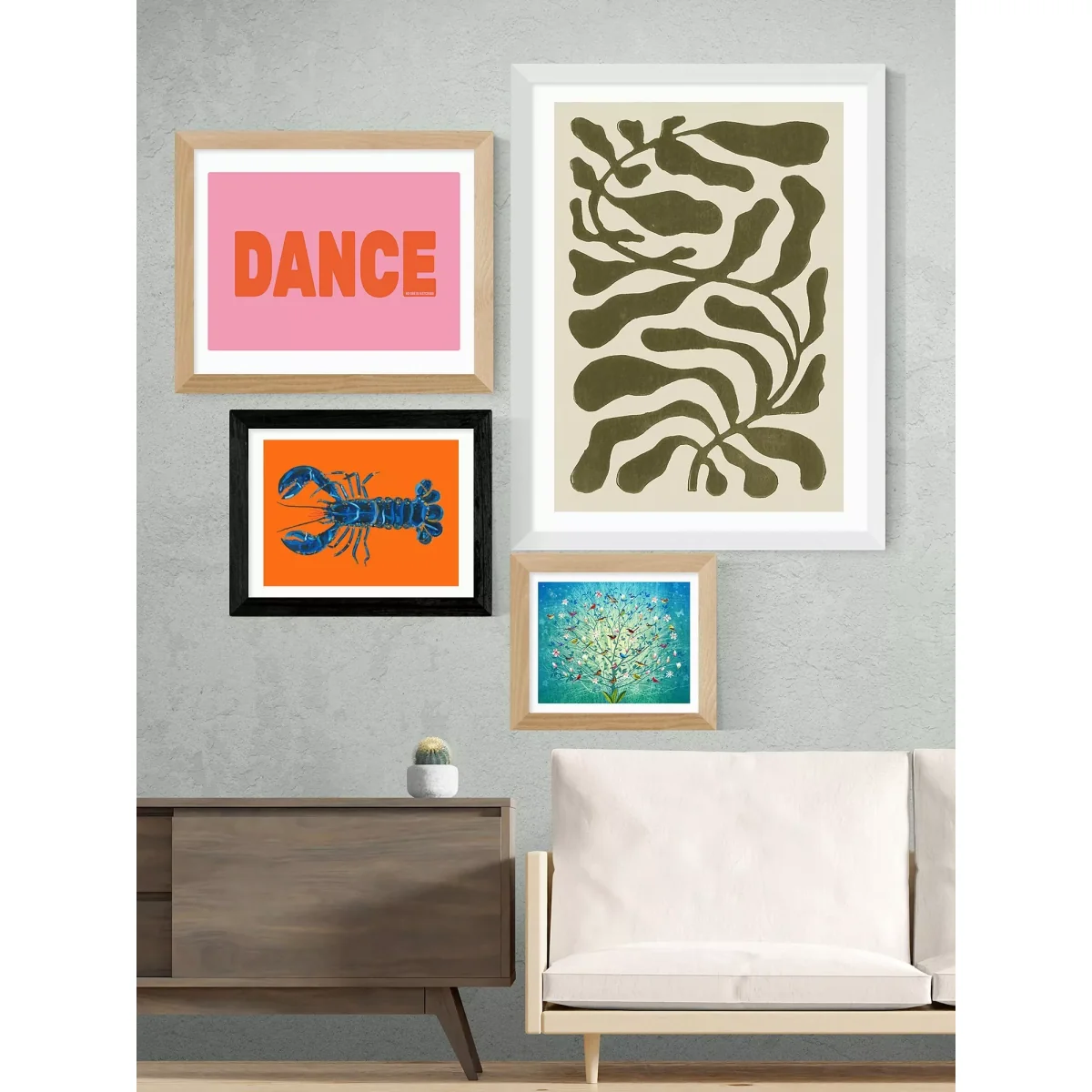 EAST END PRINTS Alice Staker 'Lobster on Orange' Framed Print – image 2