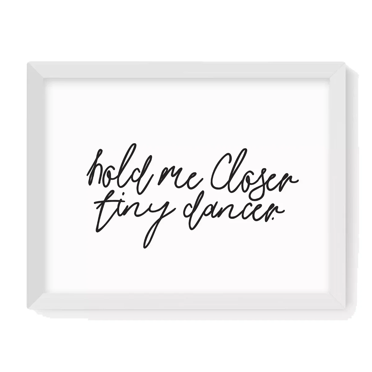 EAST END PRINTS Honeymoon Hotel 'Hold Me Closer Tiny Dancer' Framed Print – image 1