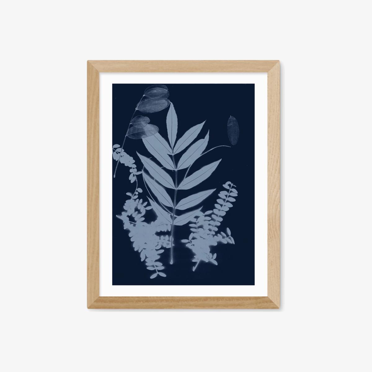EAST END PRINTS Herald Black 'Cyano Foliage 1' Framed Print – image 1
