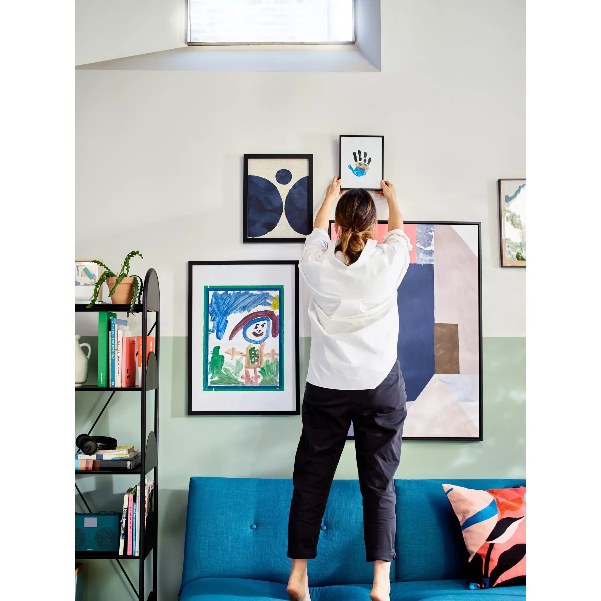 Inky Blue II - Framed Print & Mount, 43.5 x 33.5cm, Indigo – image 3