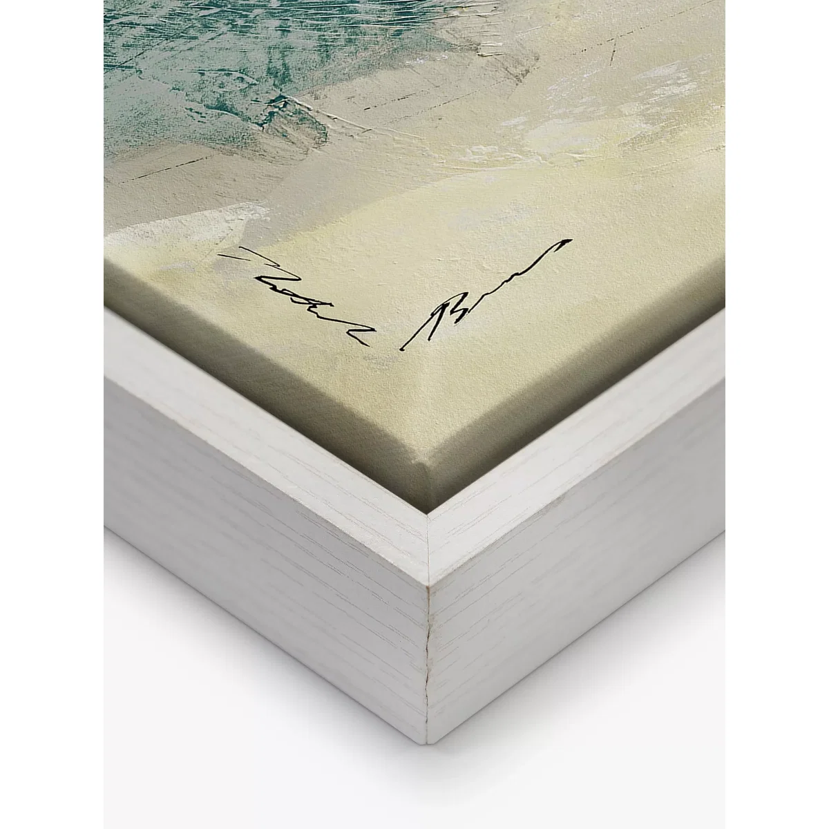 Natasha Barnes - 'Cornwall Harbour' Canvas Print, 60 x 90cm, Grey/Multi – image 3