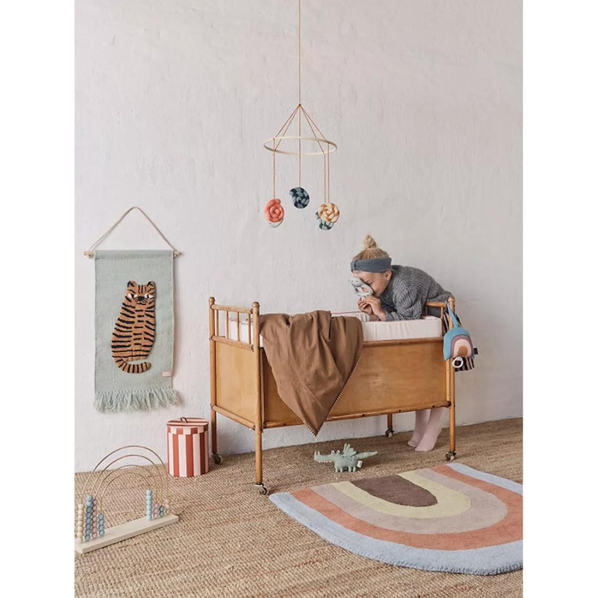 OYOY MINI Tiger Wall Hanging Decoration, Green – image 2