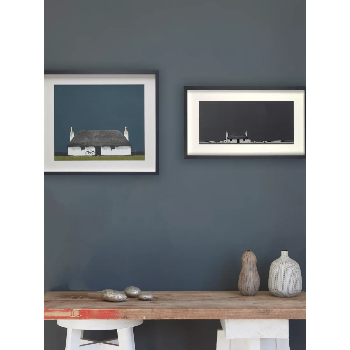 Ron Lawson - Tiree Cottage Framed Print, 30 x 51.7cm – image 4