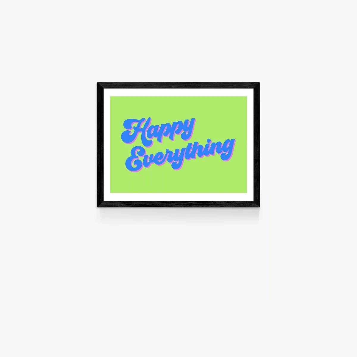 EAST END PRINTS apricot+birch 'Happy Everything II' Framed Print