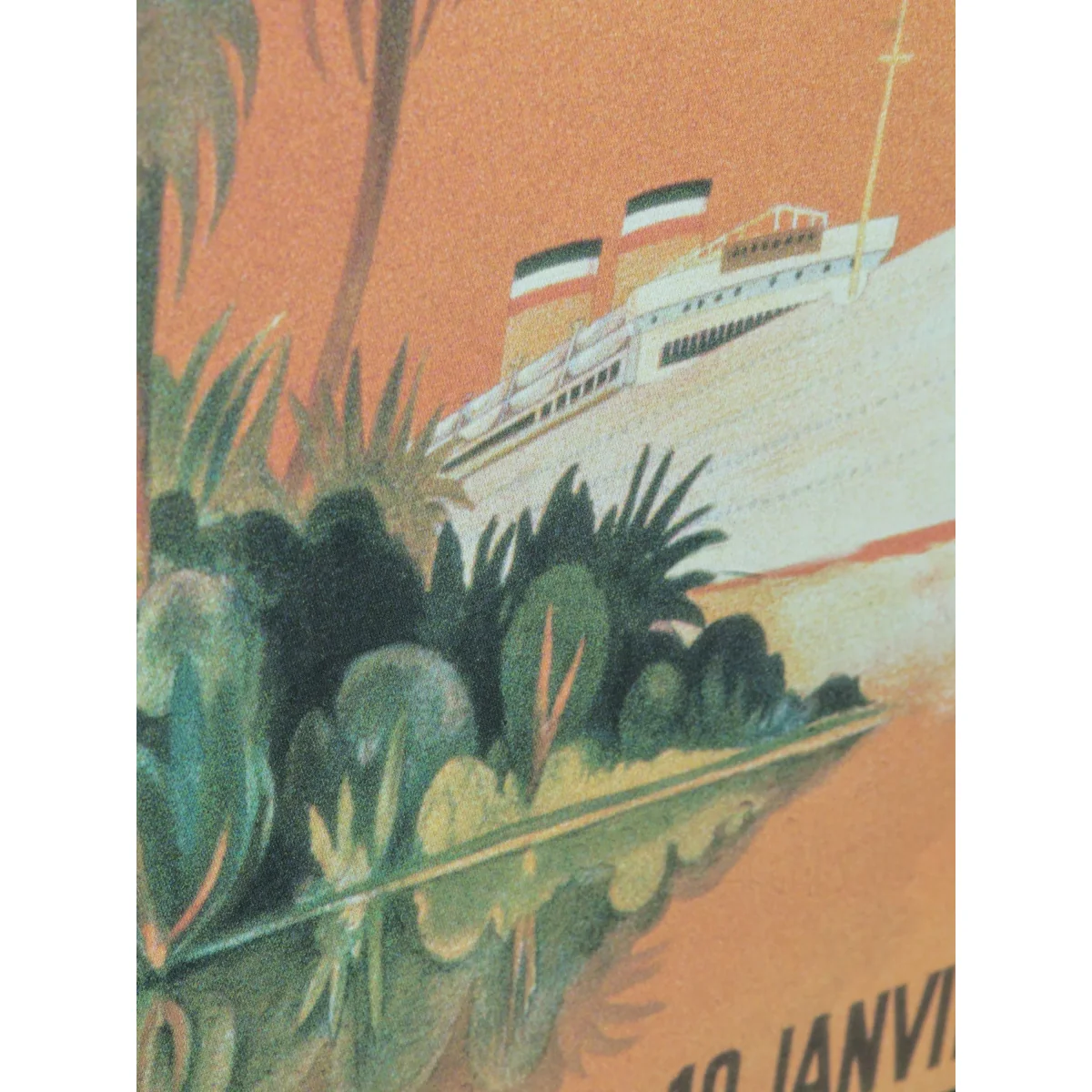 L'Amazone Toucan Vintage Travel Poster Canvas Print, 120 x 80cm, Yellow/Multi – image 3