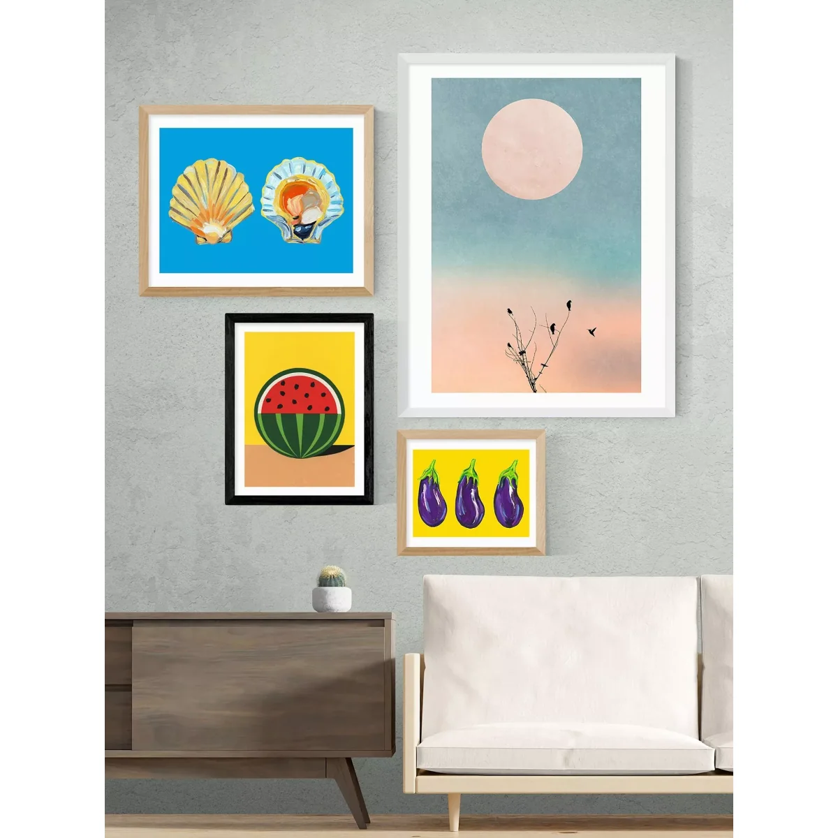 EAST END PRINTS Rosi Feist 'Quarter Watermelon' Framed Print – image 2