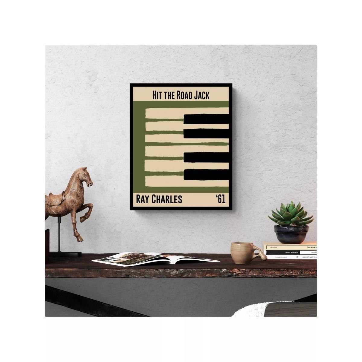 John Lewis Dalston 606 'Ray Charles' Framed Print, 52 x 42cm, Multi – image 2
