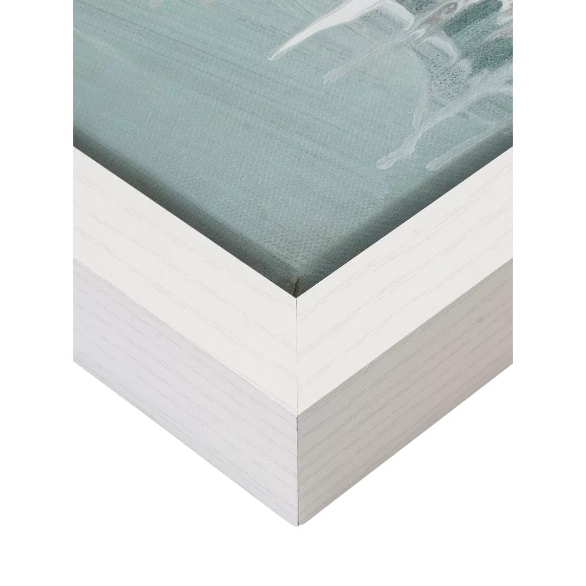 Grace Rowan - 'Beneath the Surface' Framed Canvas Print, 104 x 104cm, Teal – image 3