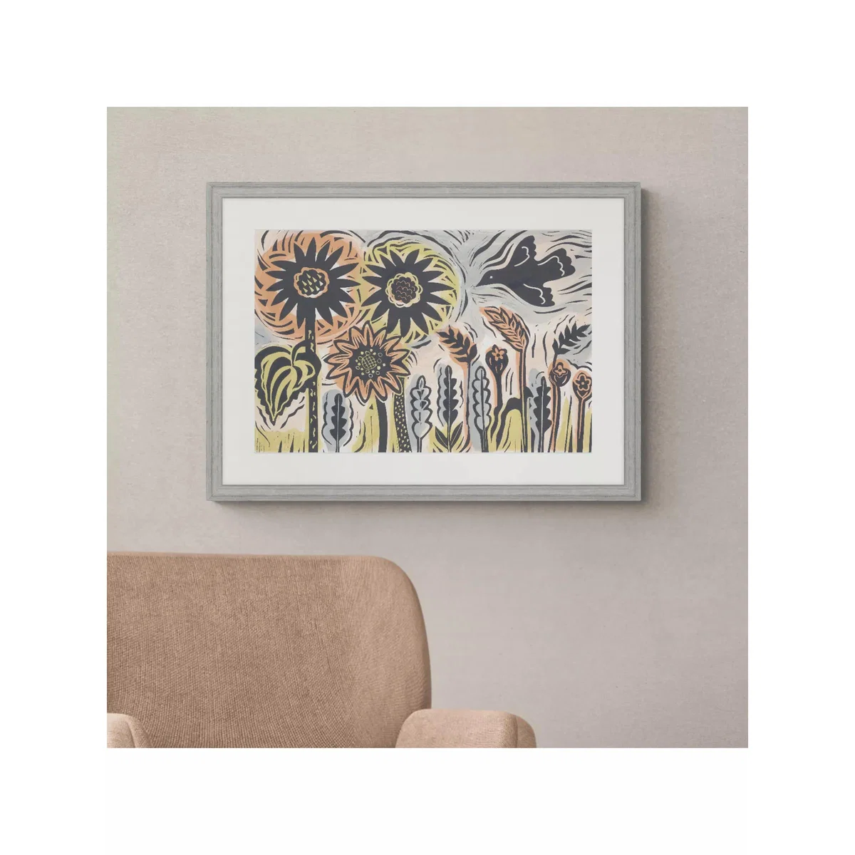 Kate Millbank - 'Summer Garden' Framed Print & Mount, 55 x 75cm, Multi – image 2