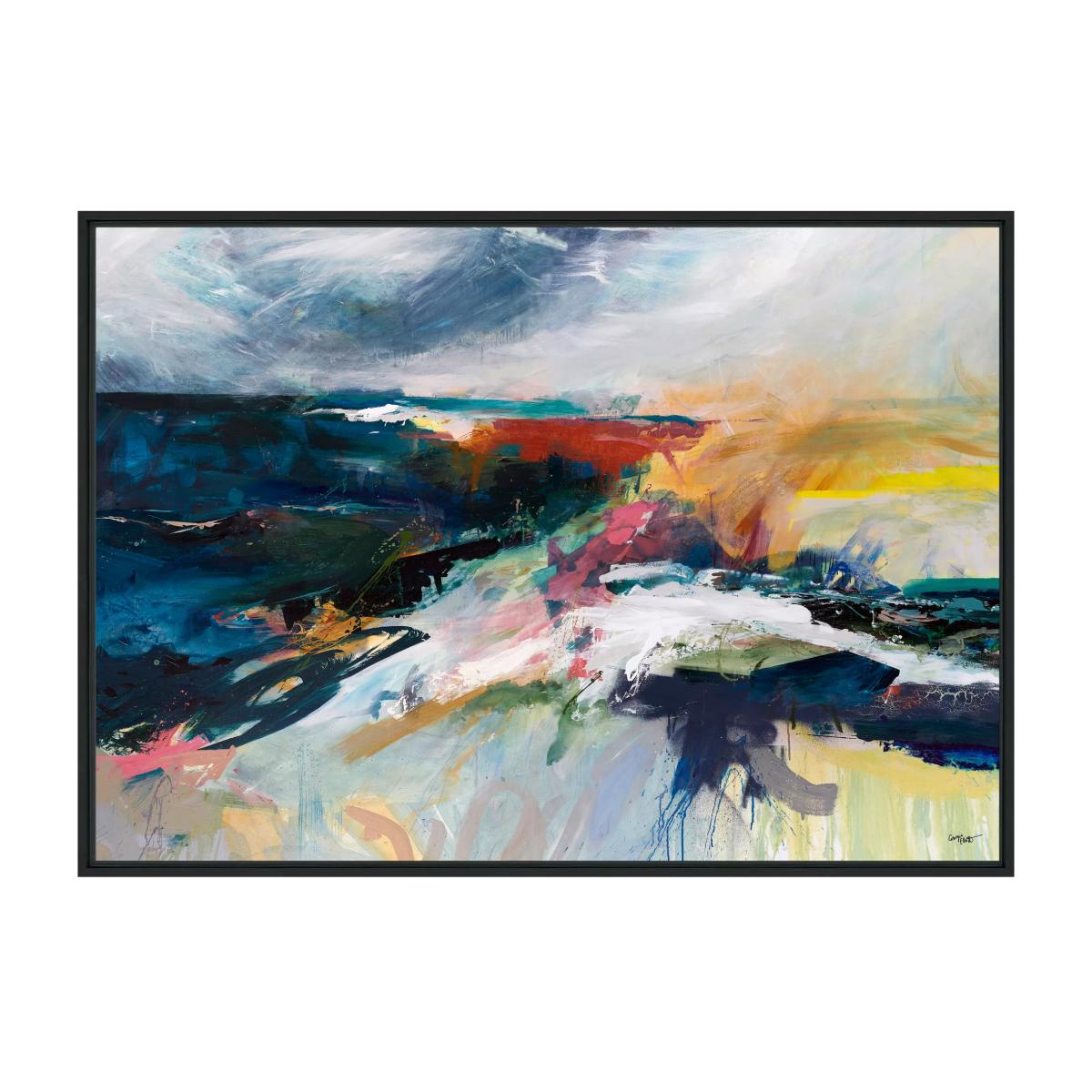 John Lewis Georgia Elliot 'Unforgiving Elements' Framed Print, 74 x 104cm, Black – image 1