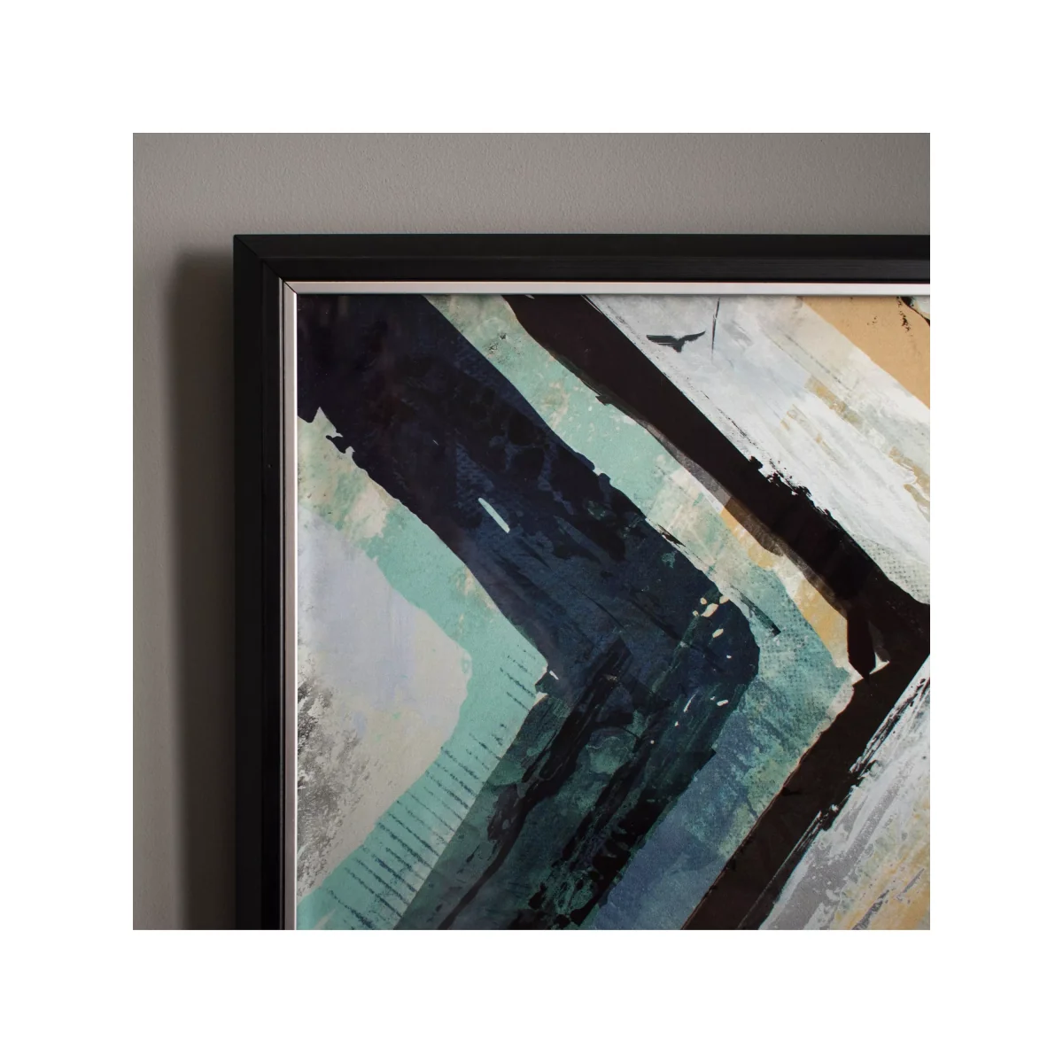 Arcadia Abstract - Framed Print, 79 x 79cm, Blue/Multi – image 3