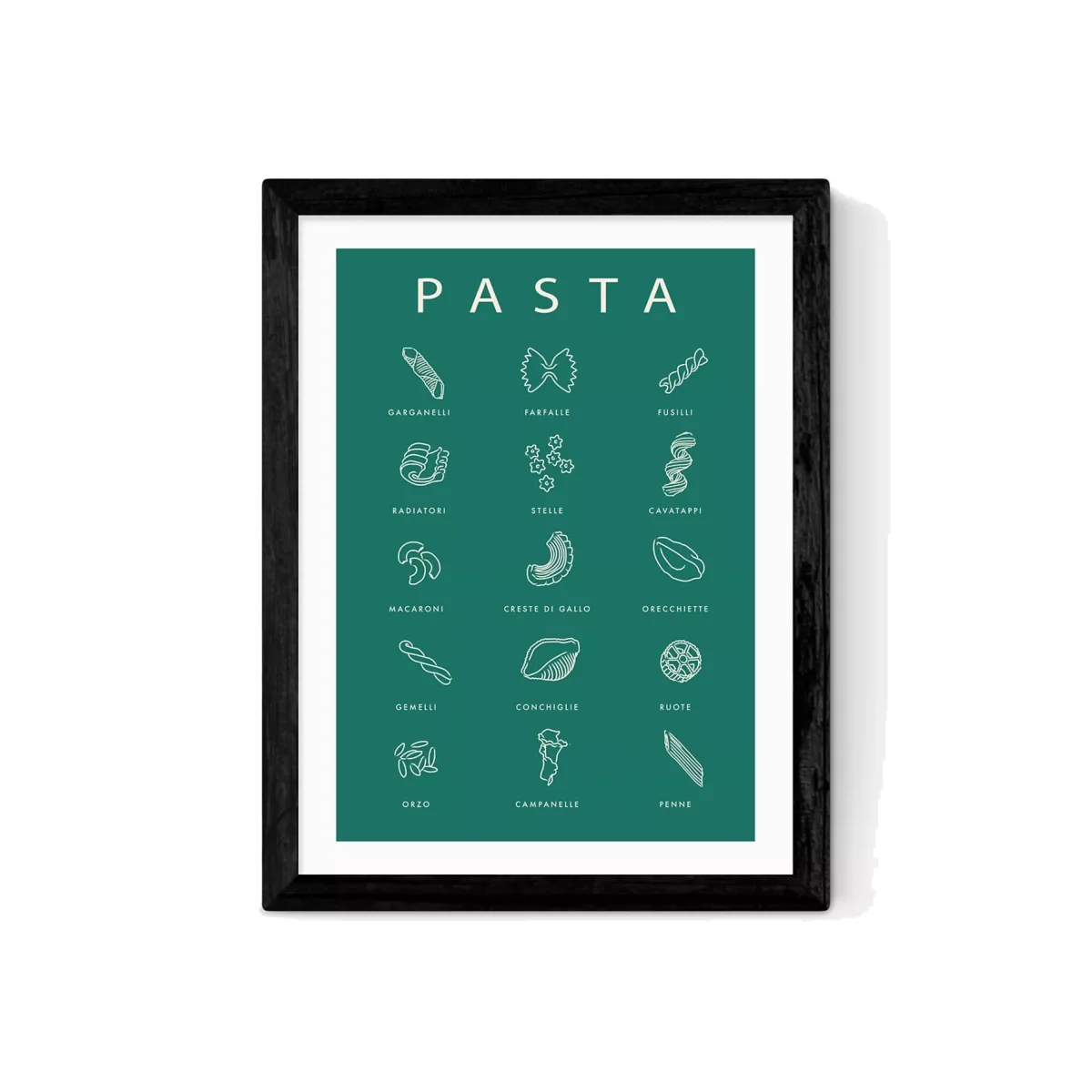 EAST END PRINTS Violet Studio 'Pasta Guide' Wood Framed Print – image 1